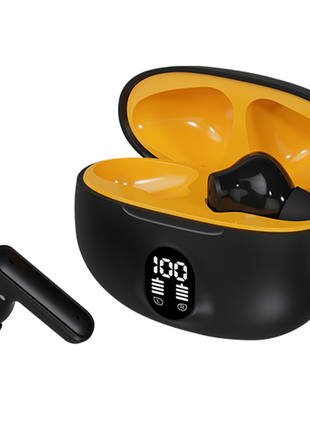 Norden TWS Wireless Earphones Bluetooth 5.3 with Charging Case, Type-C Fast Charging, Touch Control, Noise Reduction, Built-in Mic for Calls and Music - Compatible with iOS & Android-  Black