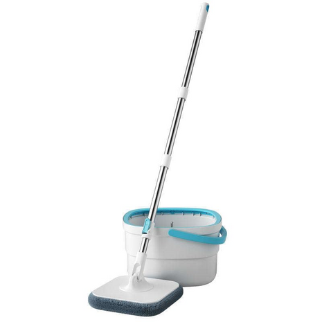 Madison Microfiber Mop and Bucket Set – Dual Water Separation System with 2 Mop Pads for Hygienic Cleaning
