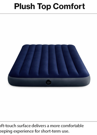 Camping Air Mattress with Fibre-Tech Support, Plush Surface, 2-in-1 Fast Valve,Easy Inflate