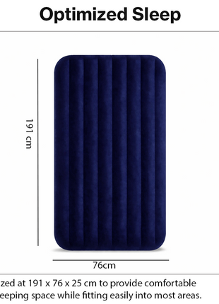 Camping Air Mattress with Fibre-Tech Support, Plush Surface, 2-in-1 Fast Valve,Easy Inflate
