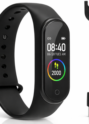 0.96-Inch IPS Smart Watch with Heart Rate, Blood Pressure, Blood Oxygen, IP67 Waterproof, Bluetooth 4.0, Android & iPhone