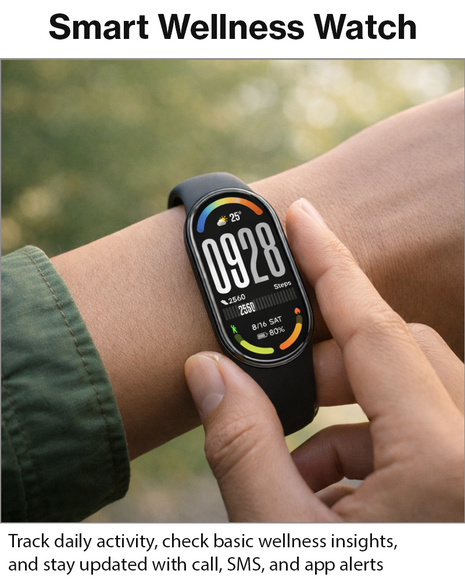 0.96-Inch IPS Smart Watch with Heart Rate, Blood Pressure, Blood Oxygen, IP67 Waterproof, Bluetooth 4.0, Android & iPhone