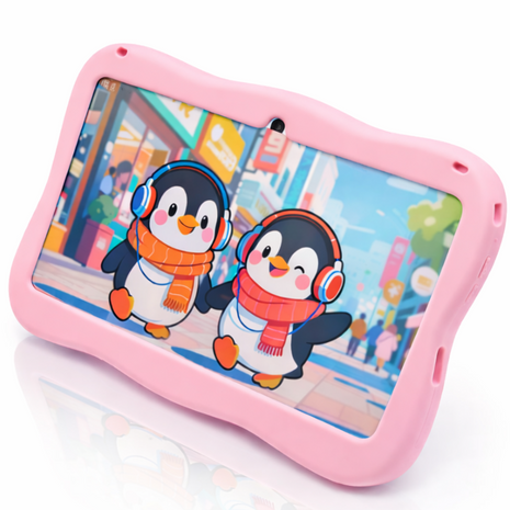 7" Kids Android Tablet 1024×600 IPS HD 6GB RAM 128GB ROM WiFi Bluetooth USB-C with Shockproof Silicone Case, Stylus, Holder & Toy Skateboard (Copy)