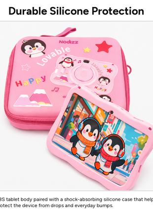 7" Kids Android Tablet 1024×600 IPS HD 6GB RAM 128GB ROM WiFi Bluetooth USB-C with Shockproof Silicone Case, Stylus, Holder & Toy Skateboard (Copy)