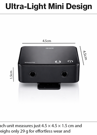 Wireless Clip-On Microphone Kit 2.4 GHz for Streaming