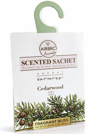 12-Pack Scented Fragrance Sachets for Car, Closet & Drawer – Slim No-Setup Air Fresheners Cedar