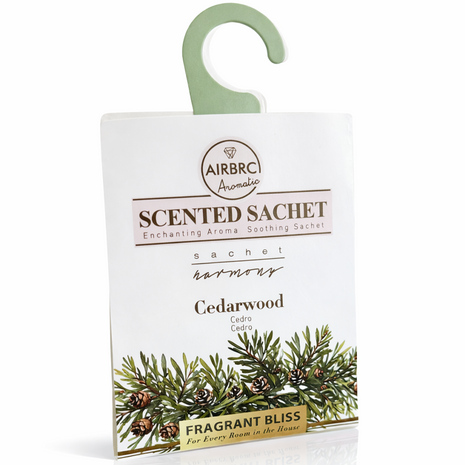 12-Pack Scented Fragrance Sachets for Car, Closet & Drawer – Slim No-Setup Air Fresheners Cedar
