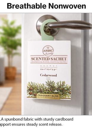 12-Pack Scented Fragrance Sachets for Car, Closet & Drawer – Slim No-Setup Air Fresheners Cedar