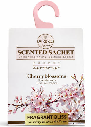 12-Pack Scented Fragrance Sachets for Car, Closet & Drawer – Slim No-Setup Air Fresheners Cherry Blossom
