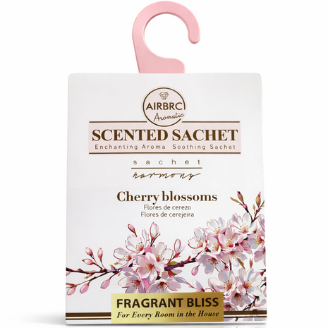 12-Pack Scented Fragrance Sachets for Car, Closet & Drawer – Slim No-Setup Air Fresheners Cherry Blossom