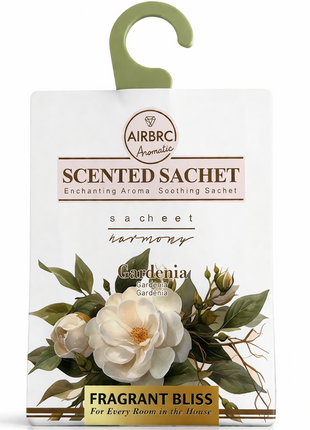 12-Pack Scented Fragrance Sachets for Car, Closet & Drawer – Slim No-Setup Air Fresheners Gardenia