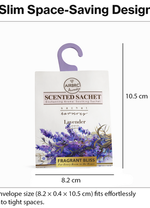 12-Pack Scented Fragrance Sachets for Car, Closet & Drawer – Slim No-Setup Air Fresheners Lavender