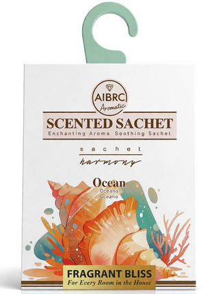 12-Pack Scented Fragrance Sachets for Car, Closet & Drawer – Slim No-Setup Air Fresheners Ocean