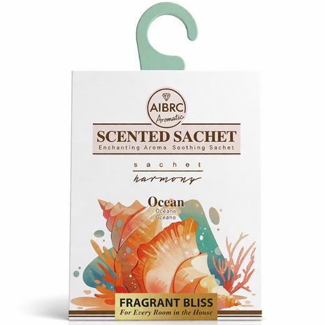 12-Pack Scented Fragrance Sachets for Car, Closet & Drawer – Slim No-Setup Air Fresheners Ocean