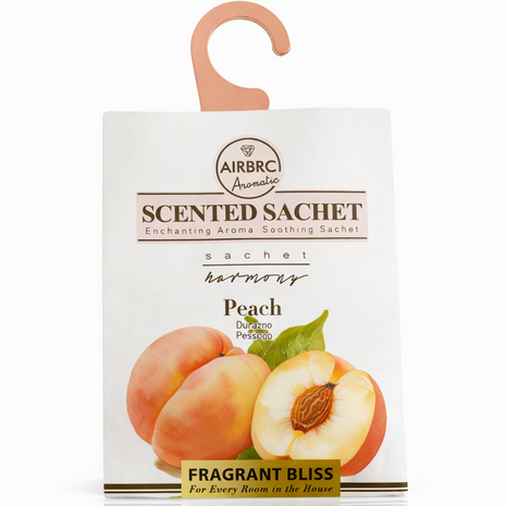 12-Pack Scented Fragrance Sachets for Car, Closet & Drawer – Slim No-Setup Air Fresheners Peach