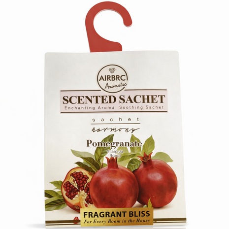 12-Pack Scented Fragrance Sachets for Car, Closet & Drawer – Slim No-Setup Air Fresheners Pomegranate