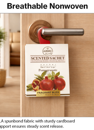 12-Pack Scented Fragrance Sachets for Car, Closet & Drawer – Slim No-Setup Air Fresheners Pomegranate
