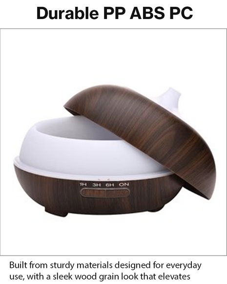 Ultrasonic Essential Oil Diffuser with Timer, Lights & Auto Shut-Off