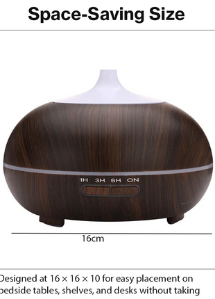 Ultrasonic Essential Oil Diffuser with Timer, Lights & Auto Shut-Off