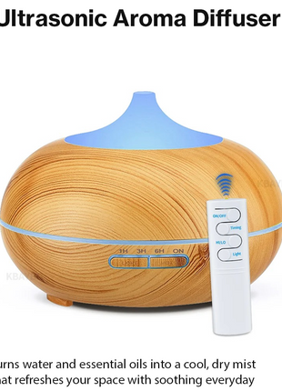 Ultrasonic Essential Oil Diffuser with Timer, Lights & Auto Shut-Off