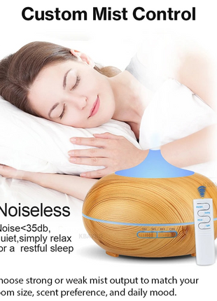 Ultrasonic Essential Oil Diffuser with Timer, Lights & Auto Shut-Off