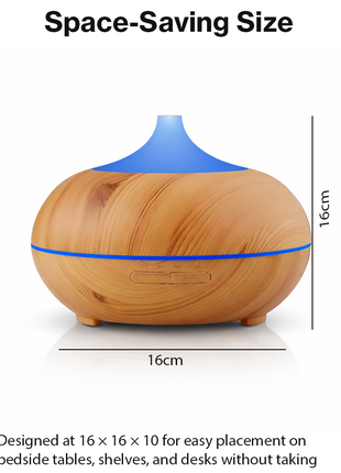 Ultrasonic Essential Oil Diffuser with Timer, Lights & Auto Shut-Off