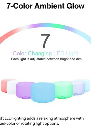 500ml Ultrasonic Oil Diffuser with LED Light Timer