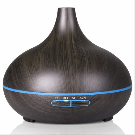 Ultrasonic Aroma Essential Oil Diffuser & Cool Mist Humidifier 9W 7 LED Colours 4 Timers Auto Shut-Off