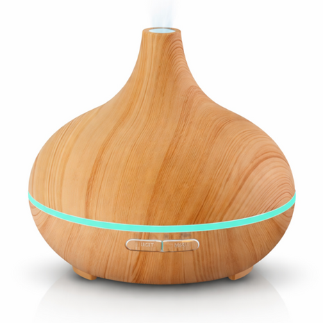 Ultrasonic Aroma Essential Oil Diffuser & Cool Mist Humidifier 9W 7 LED Colours 4 Timers Auto Shut-Off