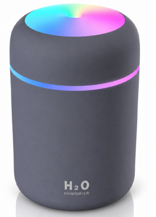 300ml USB Cool Mist Humidifier with LED Light-grey