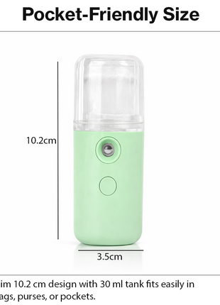 Portable Nano Mist Sprayer 30 ml  USB Rechargeable Facial Mister