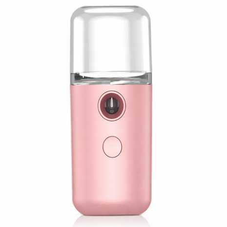 Portable Nano Mist Sprayer 30 ml Pink USB Rechargeable Facial Mister