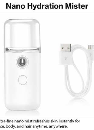 Portable Nano Mist Sprayer 30 ml USB Rechargeable Facial Mister