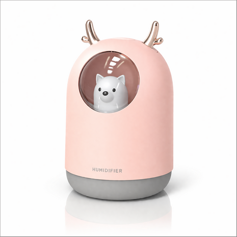 USB Cute Puppy Mini Cool Mist Humidifier with 7-Color LED