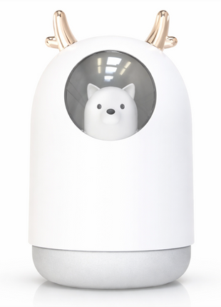 USB Cute Puppy Mini Cool Mist Humidifier with 7-Color LED