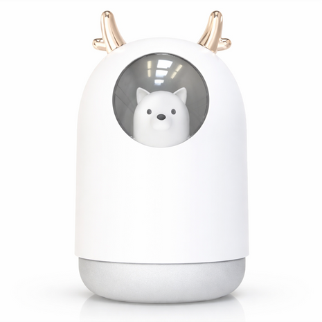 USB Cute Puppy Mini Cool Mist Humidifier with 7-Color LED