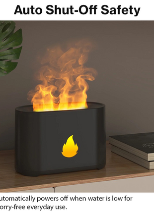 Flame Air Diffuser Humidifier LED with Remote USB