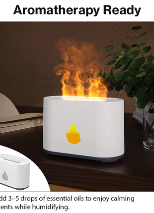 Flame Air Diffuser Humidifier LED with Remote USB