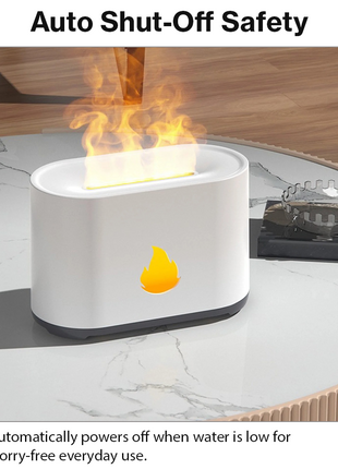 Flame Air Diffuser Humidifier LED with Remote USB