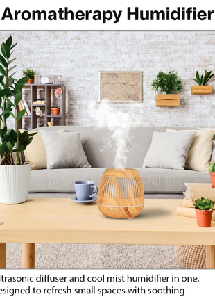 500ml Ultrasonic Aroma Diffuser Cool Mist Humidifier with 7 LED Lights, Auto Shut-Off, 1H/3H/6H Timer, AC100-240V Adapter