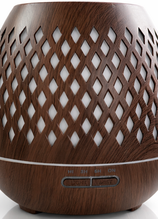 500ml Ultrasonic Aroma Diffuser Cool Mist Humidifier with 7 LED Lights, Auto Shut-Off, 1H/3H/6H Timer, AC100-240V Adapter