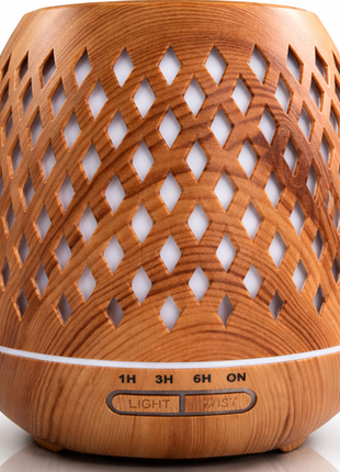 500ml Ultrasonic Aroma Diffuser Cool Mist Humidifier with 7 LED Lights, Auto Shut-Off, 1H/3H/6H Timer, AC100-240V Adapter