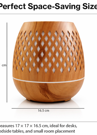 500ml Ultrasonic Aroma Diffuser Cool Mist Humidifier with 7 LED Lights, Auto Shut-Off, 1H/3H/6H Timer, AC100-240V Adapter