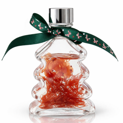 Christmas Tree Reed Diffuser Gift Set – 5 Reed Sticks, Decorative Home Aroma Diffuser 8×4.5×15cm