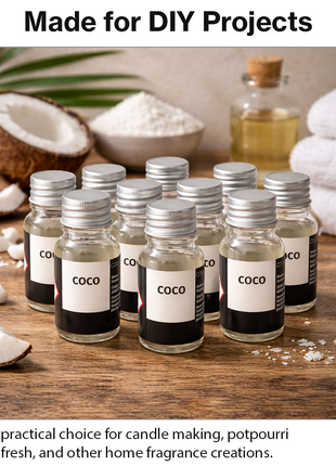 Scented Fragrance Oil Set 12-Pack Ethyl Alcohol Based Diffuser Candle Making Oils Small Bottles with Case
