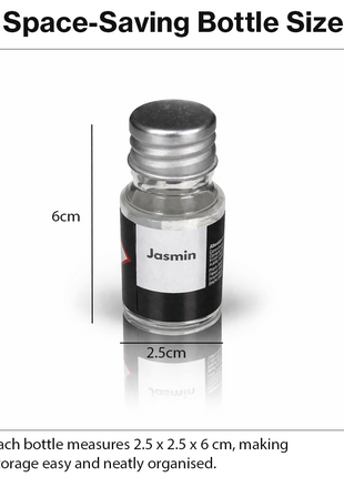Scented Fragrance Oil Set 12-Pack Ethyl Alcohol Based Diffuser Candle Making Oils Small Bottles with Case