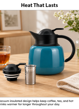 750ml Vacuum Insulated Thermal Carafe Pot with SUS304 Filter and Lock
