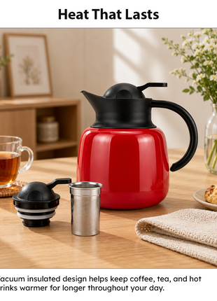 750ml Vacuum Insulated Thermal Carafe Pot with SUS304 Filter and Lock