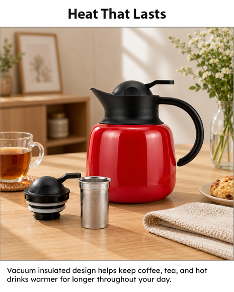 750ml Vacuum Insulated Thermal Carafe Pot with SUS304 Filter and Lock