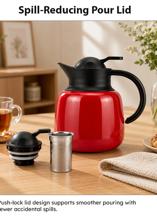 750ml Vacuum Insulated Thermal Carafe Pot with SUS304 Filter and Lock
